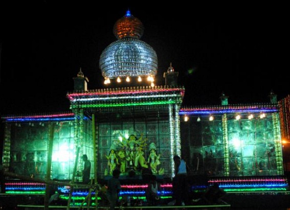 Puja joy and  flourishing festivity ! But its Just Another Day at Work for many like Manjari 